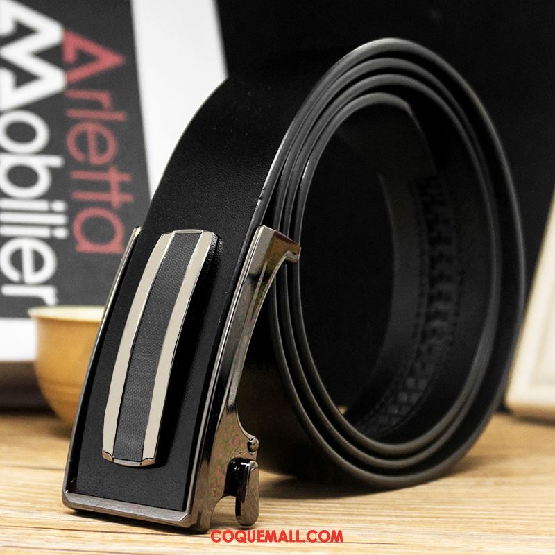 Ceinture Homme Loisir Durable Âge Moyen, Ceinture Cuir Véritable Cuir De Vache Braun