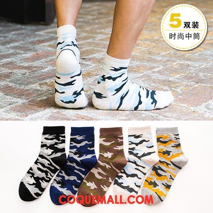 Chaussette Homme Basketball Hiver Milieu, Chaussette Quatre Saisons Chaussettes En Coton