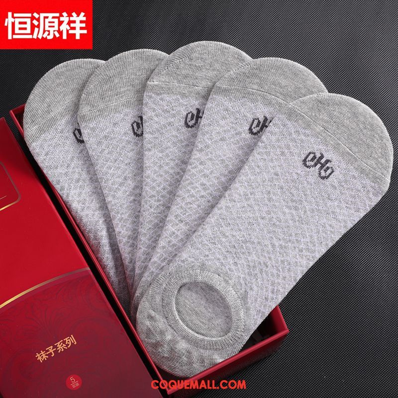 Chaussette Homme Chaussettes En Coton Milieu Respirant, Chaussette Chaussette Basse Coupée Chaussette Courte