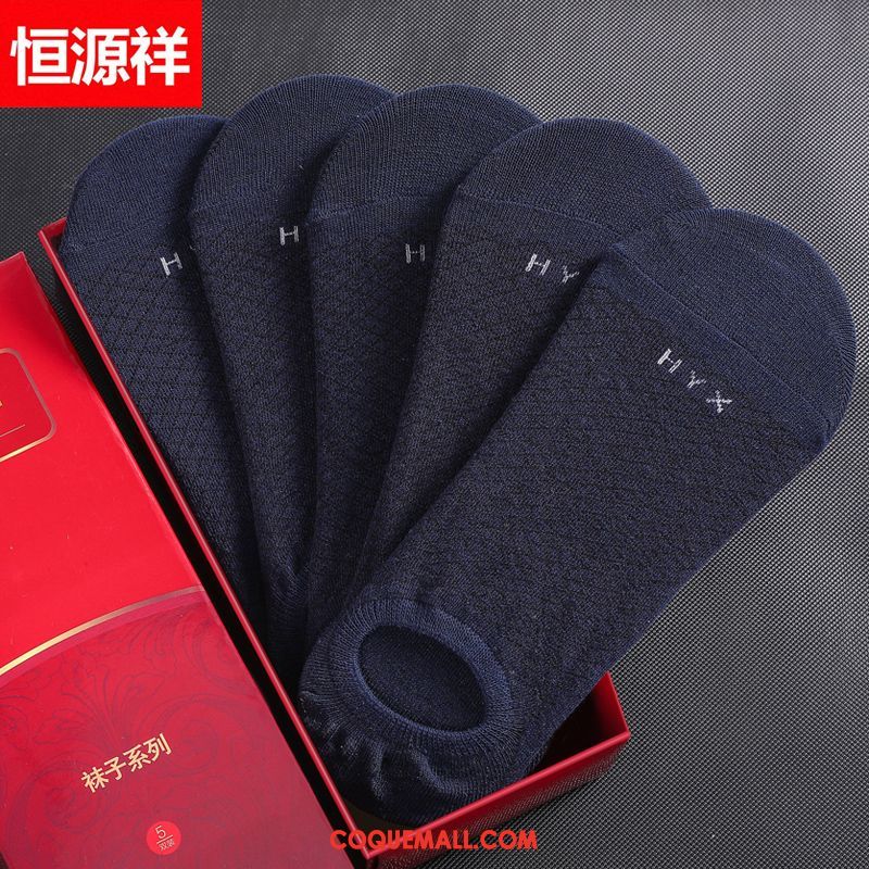 Chaussette Homme Chaussettes En Coton Milieu Respirant, Chaussette Chaussette Basse Coupée Chaussette Courte