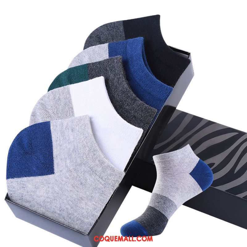 Chaussette Homme Chaussettes En Coton Transpiration Section Mince, Chaussette Chaussette Basse Coupée Chaussette Courte