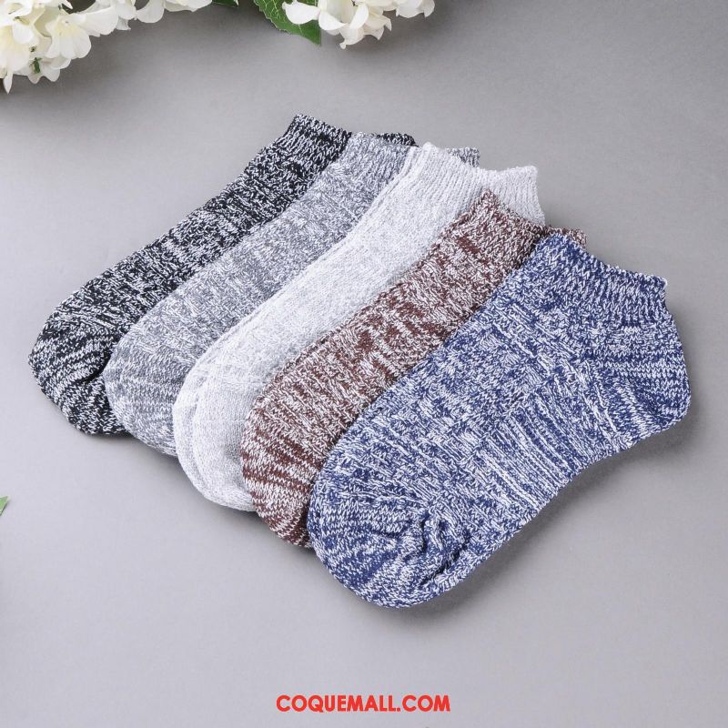 Chaussette Homme Chaussettes En Coton Été Court, Chaussette Invisible Chaussette Courte