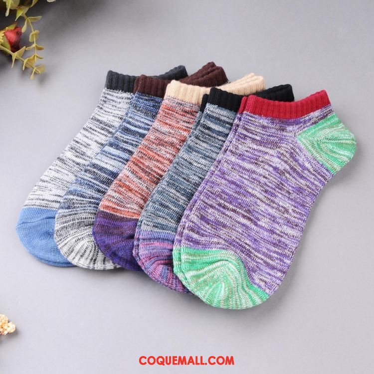 Chaussette Homme Chaussettes En Coton Été Court, Chaussette Invisible Chaussette Courte