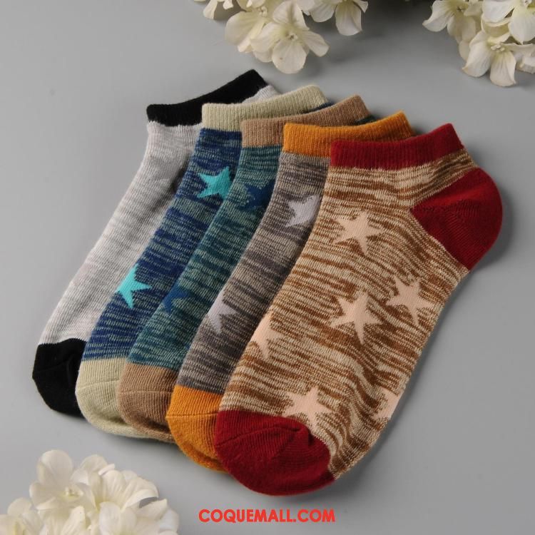 Chaussette Homme Chaussettes En Coton Été Court, Chaussette Invisible Chaussette Courte