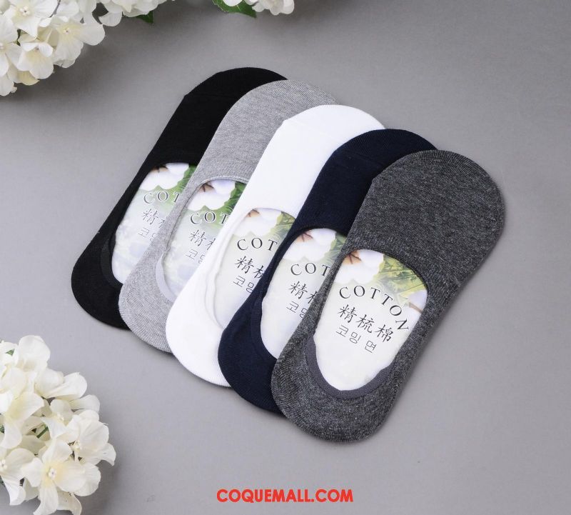 Chaussette Homme Chaussettes En Coton Été Court, Chaussette Invisible Chaussette Courte