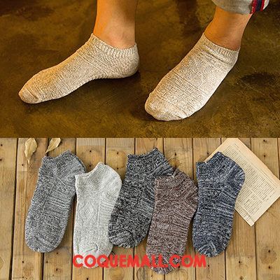 Chaussette Homme Été Chaussettes En Coton Quatre Saisons, Chaussette Bouche Peu Profonde Garder Au Chaud