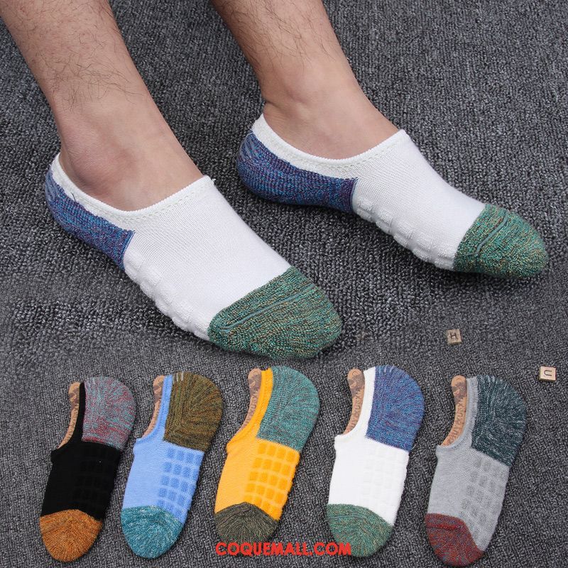 Chaussette Homme Été Serviette Tendance, Chaussette Bouche Peu Profonde Invisible