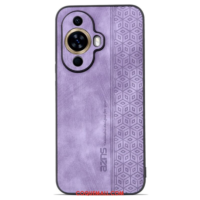 Coque Huawei Nova 11 Pro Effet Cuir AZNS