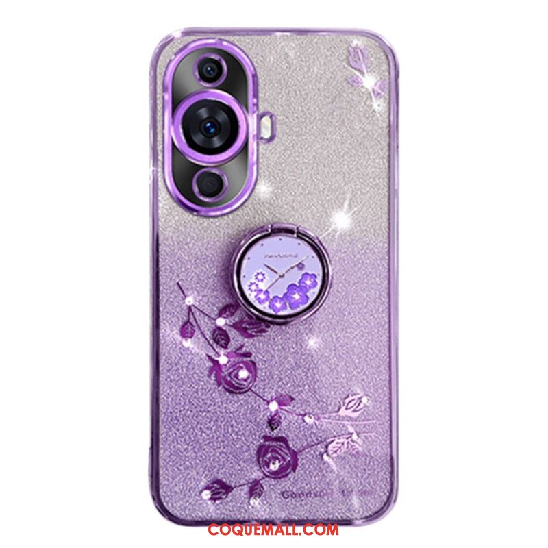 Coque Huawei Nova 11 Pro Pailletée avec Support KADEM