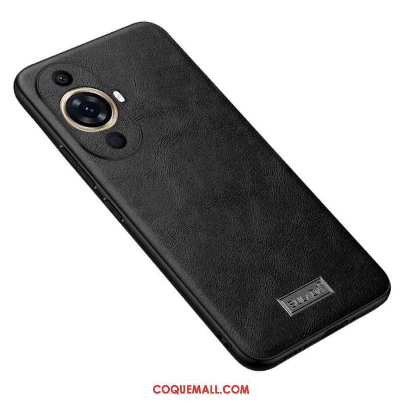 Coque Huawei Nova 11 Pro Simili Cuir SULADA