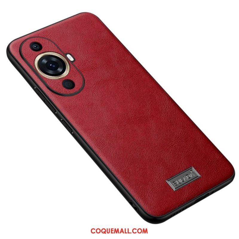 Coque Huawei Nova 11 Pro Simili Cuir SULADA