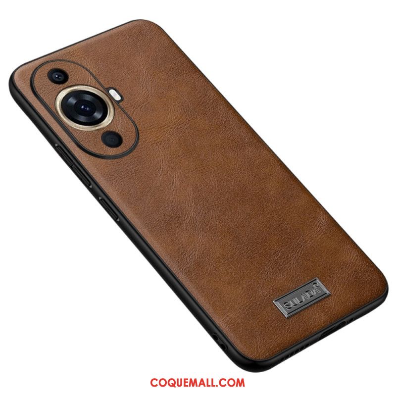 Coque Huawei Nova 11 Pro Simili Cuir SULADA