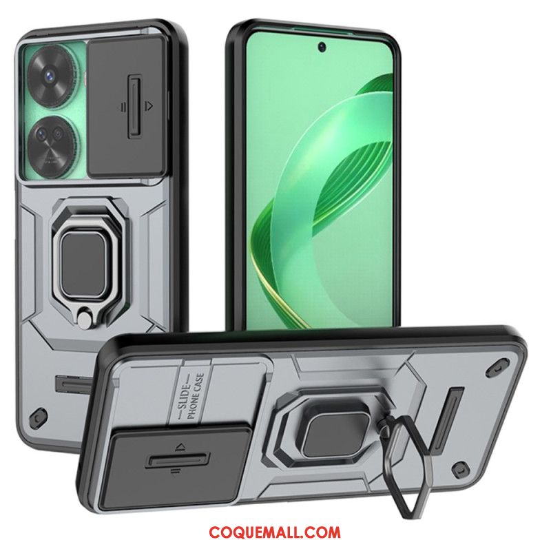 Coque Huawei Nova 12 SE 4G Ring Résistante Protecteur Objectif Coulissant