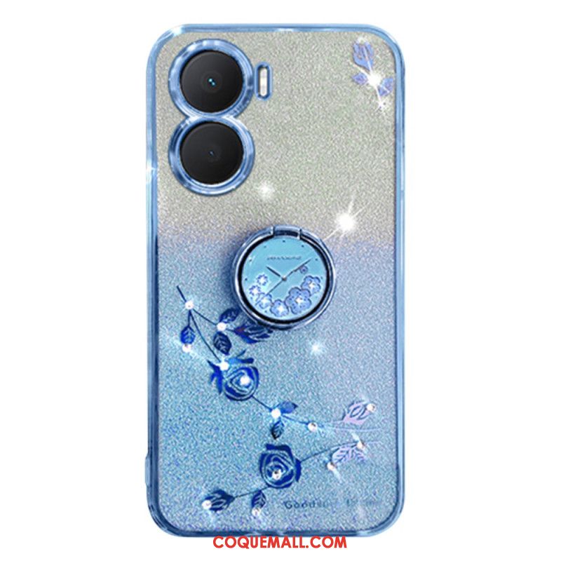 Coque Huawei Nova 12 SE Fleurs et Srass Support KADEM