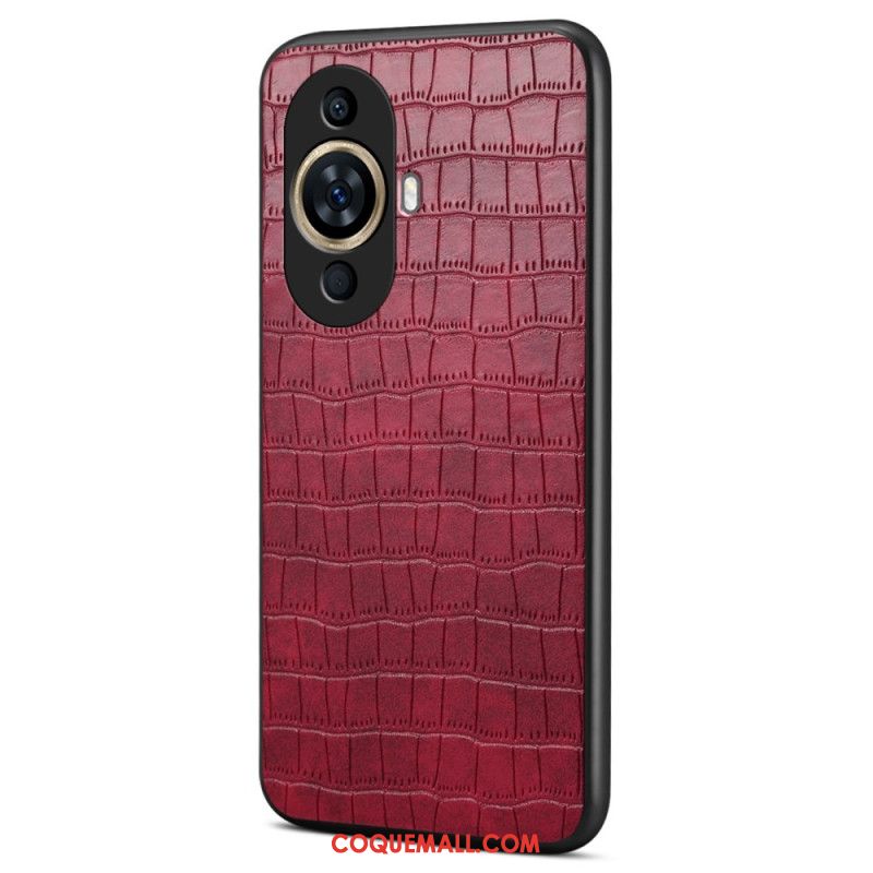 Coque Huawei Nova 12S Effet Crocodile