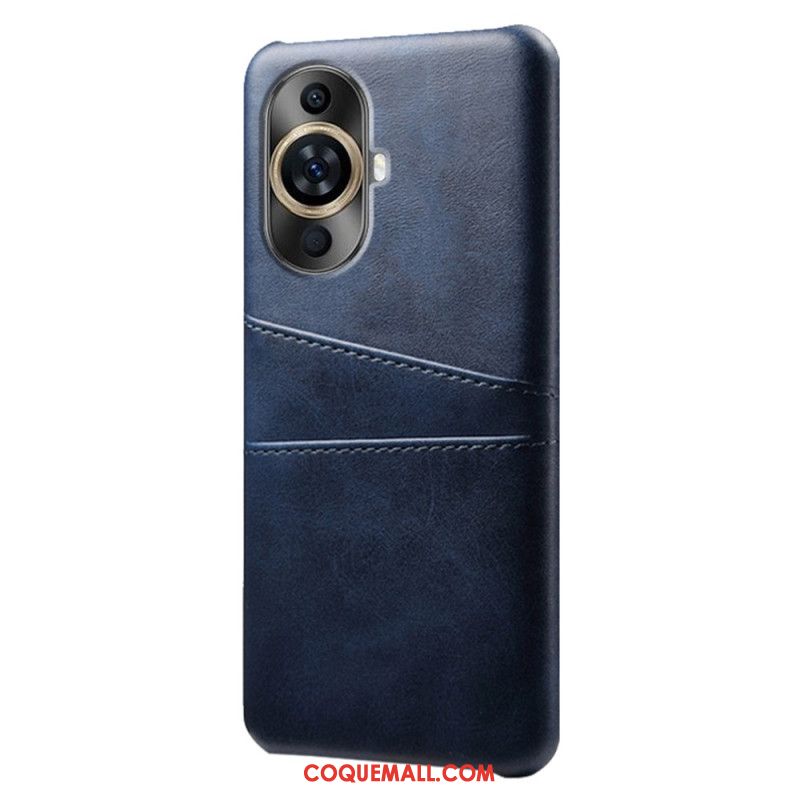 Coque Huawei Nova 12S Effet Cuir Porte-Cartes