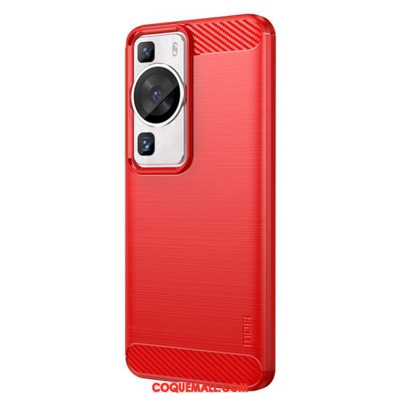 Coque Huawei P60 Pro Fibre Carbone Brossée MOFI