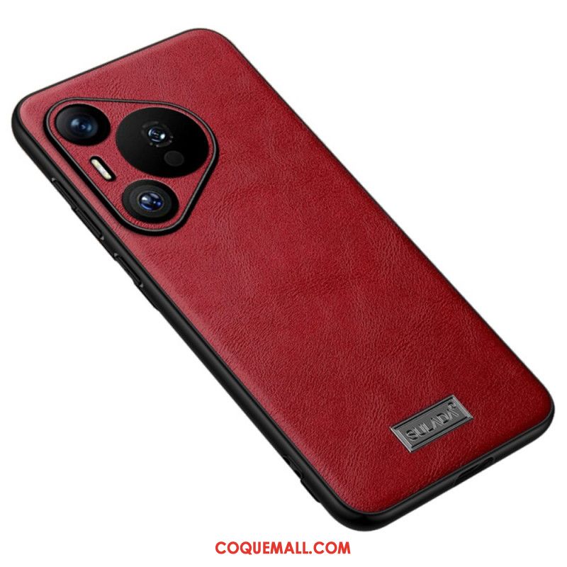 Coque Huawei Pura 70 Simili Cuir SULADA