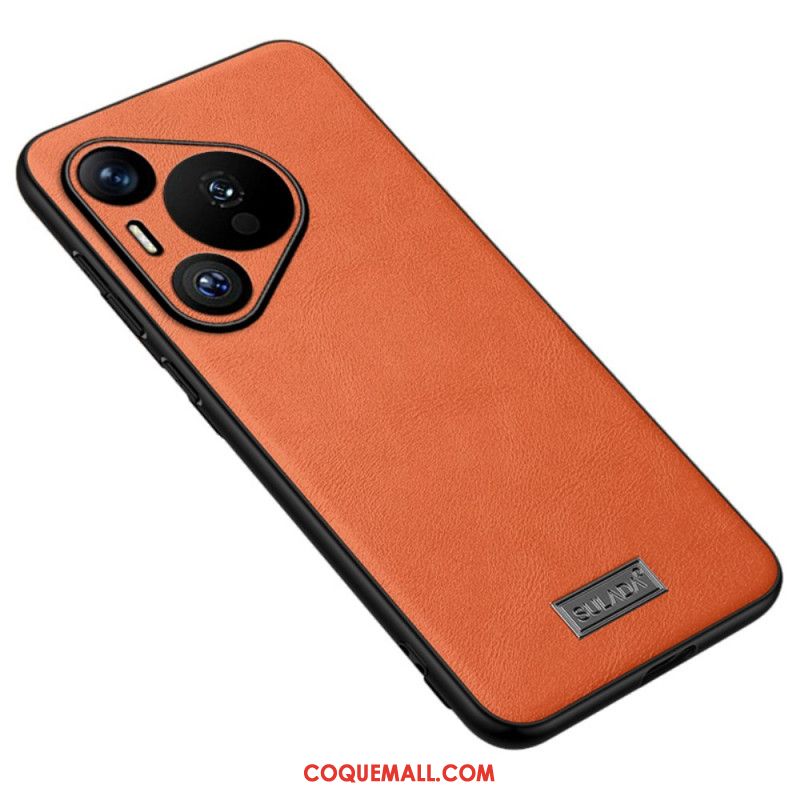 Coque Huawei Pura 70 Simili Cuir SULADA