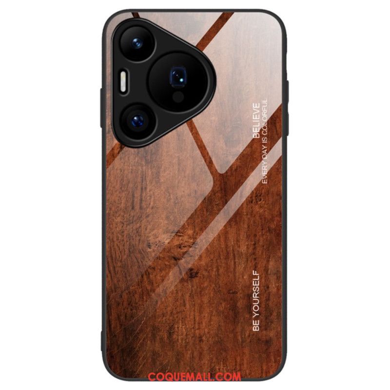 Coque Huawei Pura 70 Verre Trempé Bois