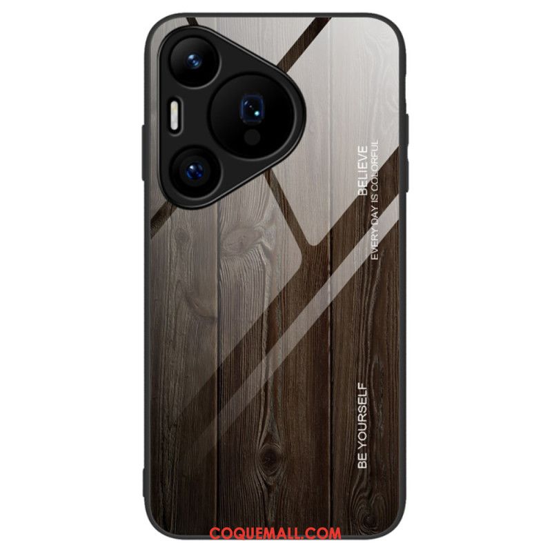 Coque Huawei Pura 70 Verre Trempé Bois