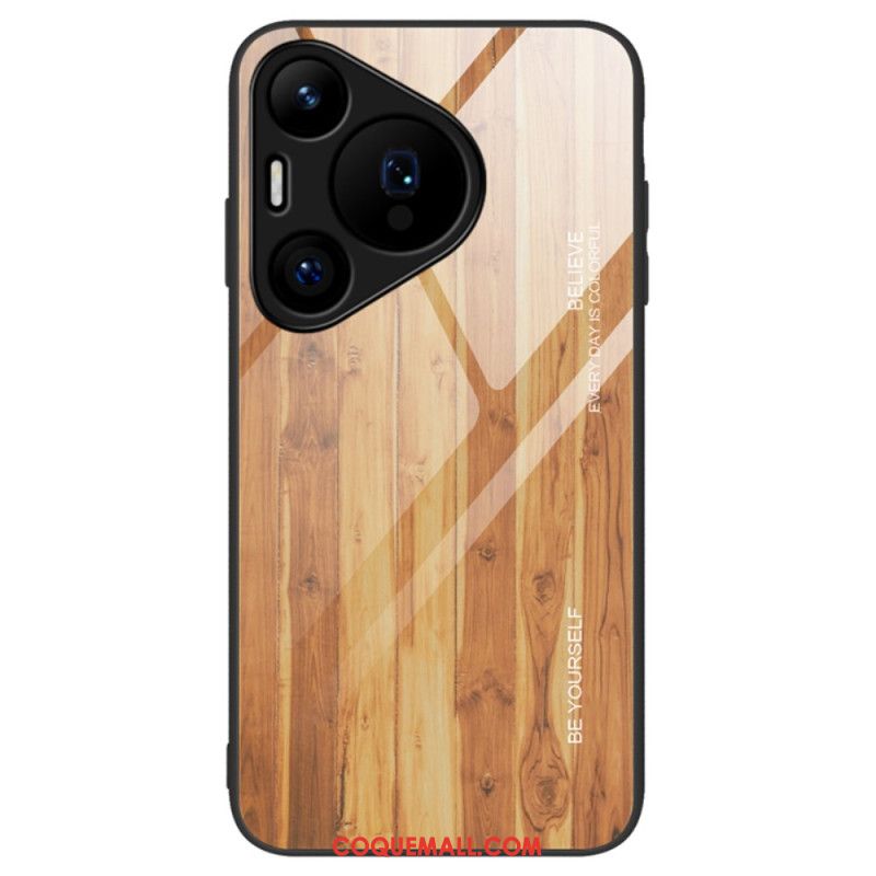 Coque Huawei Pura 70 Verre Trempé Bois