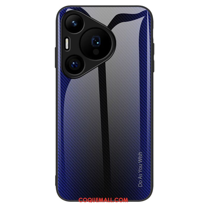 Coque Huawei Pura 70 Verre Trempé Fibre Carbone