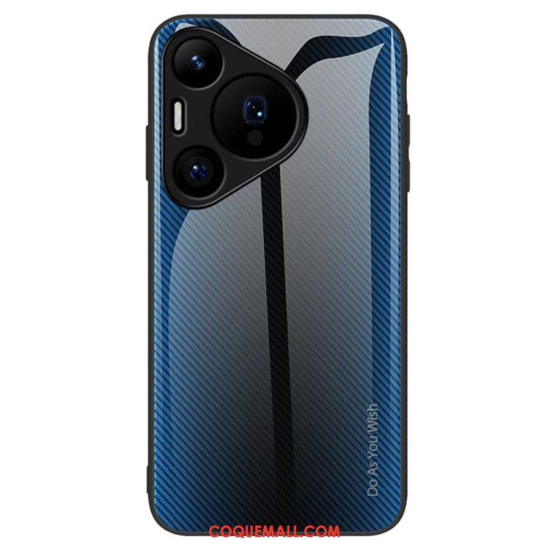 Coque Huawei Pura 70 Verre Trempé Fibre Carbone