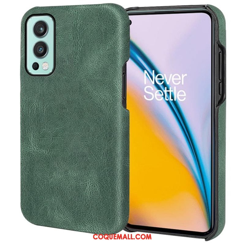 Coque OnePlus Nord 2 5G Effet Cuir Élégance New Colors