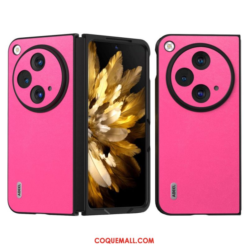 Coque OnePlus Open / Oppo Find N3 5G Cuir Coloré ABEEL