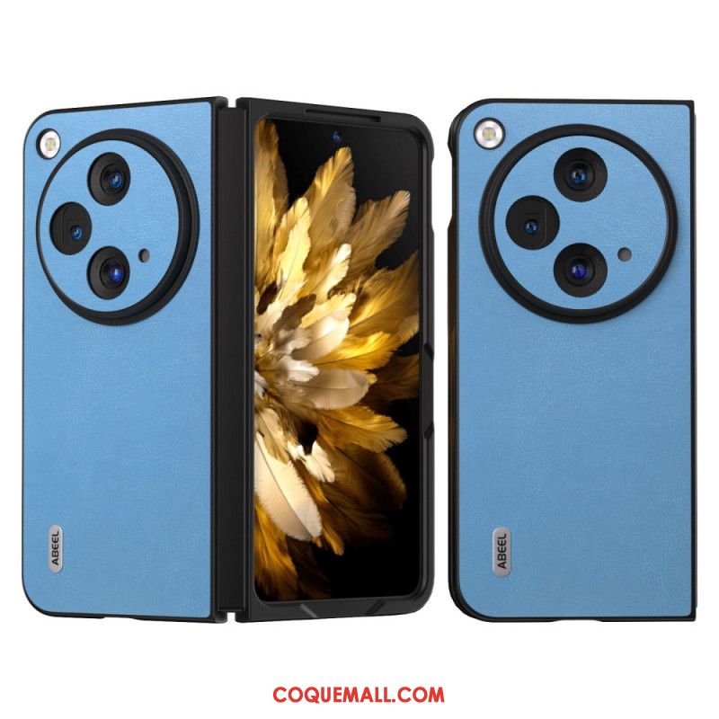 Coque OnePlus Open / Oppo Find N3 5G Cuir Coloré ABEEL