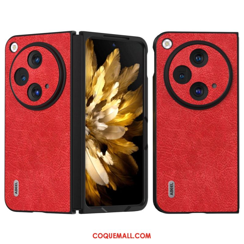 Coque OnePlus Open Simili Cuir Litchi ABEEL