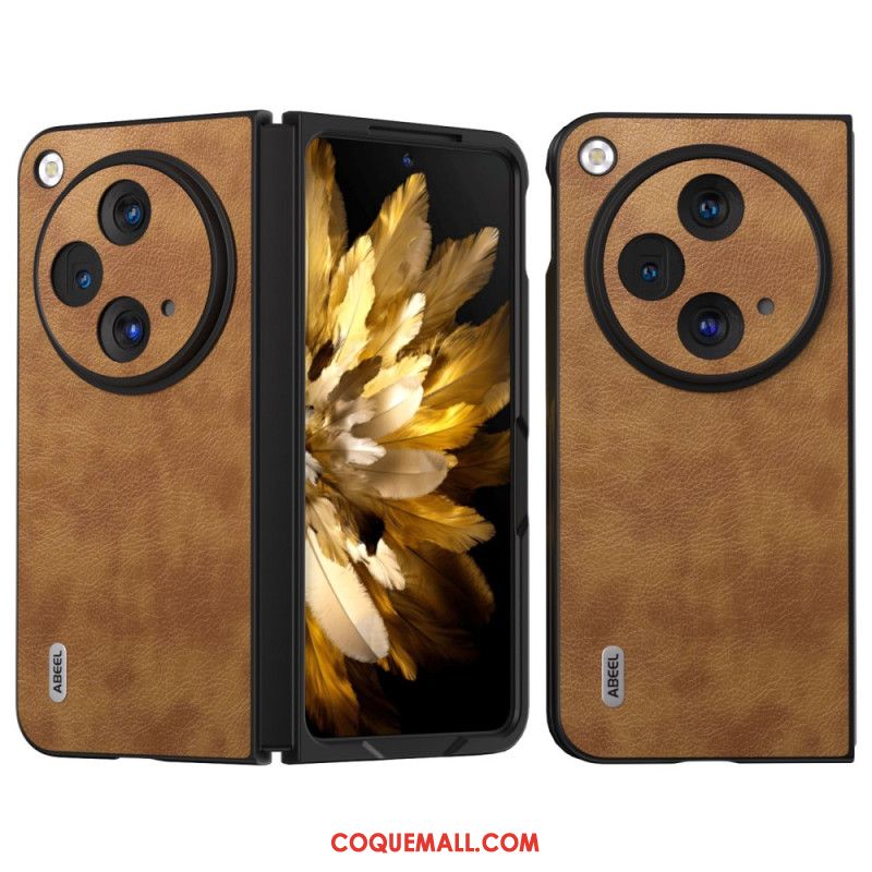 Coque OnePlus Open Simili Cuir Litchi ABEEL