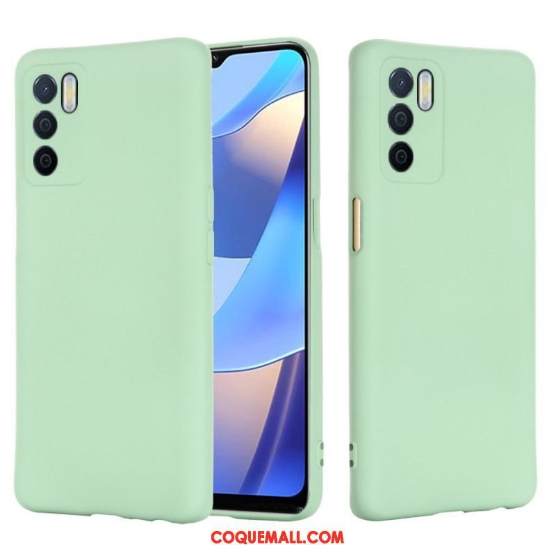 Coque Oppo A16 / A16s Silicone Liquide Avec Lanière