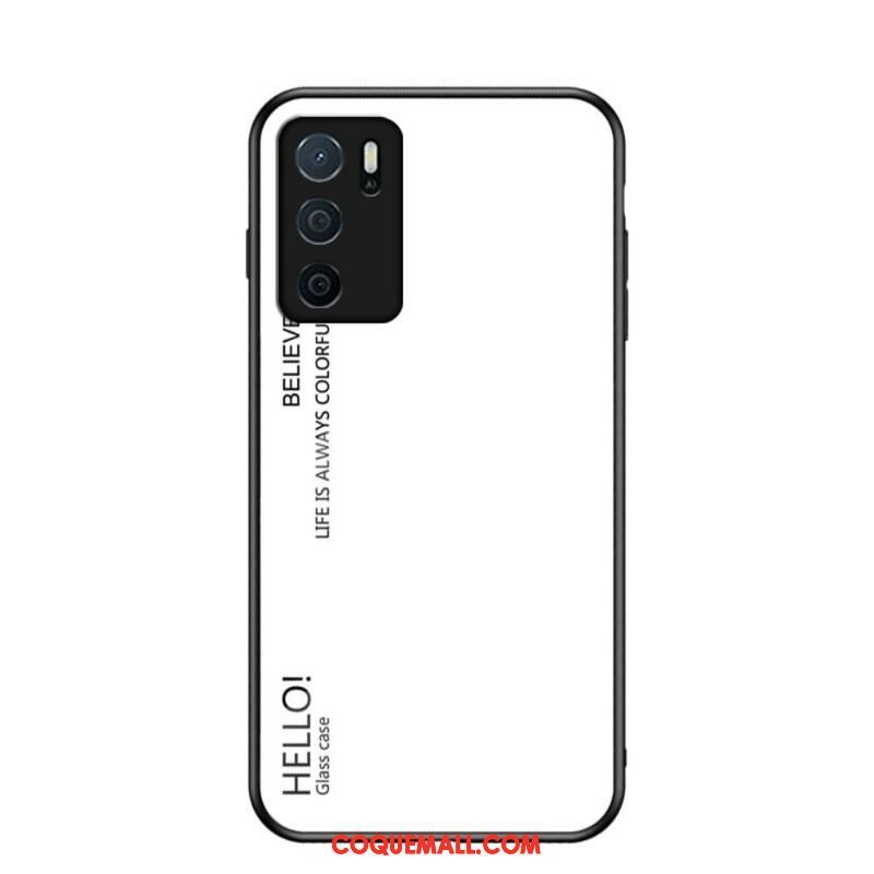 Coque Oppo A16 / A16s Verre Trempé Hello