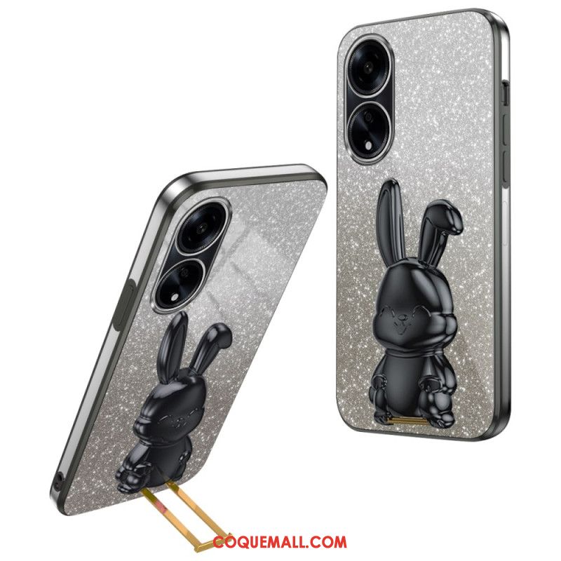 Coque Oppo A58 / A98 5G Lapin Support