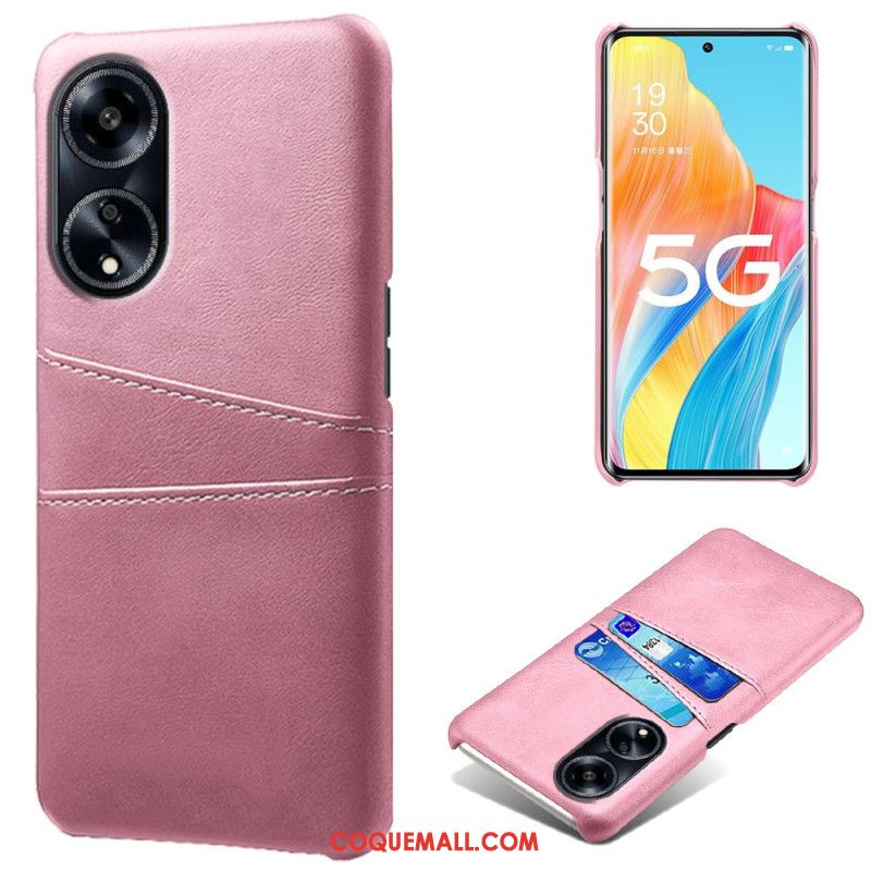 Coque Oppo A98 5G Effet Cuir Porte-Cartes