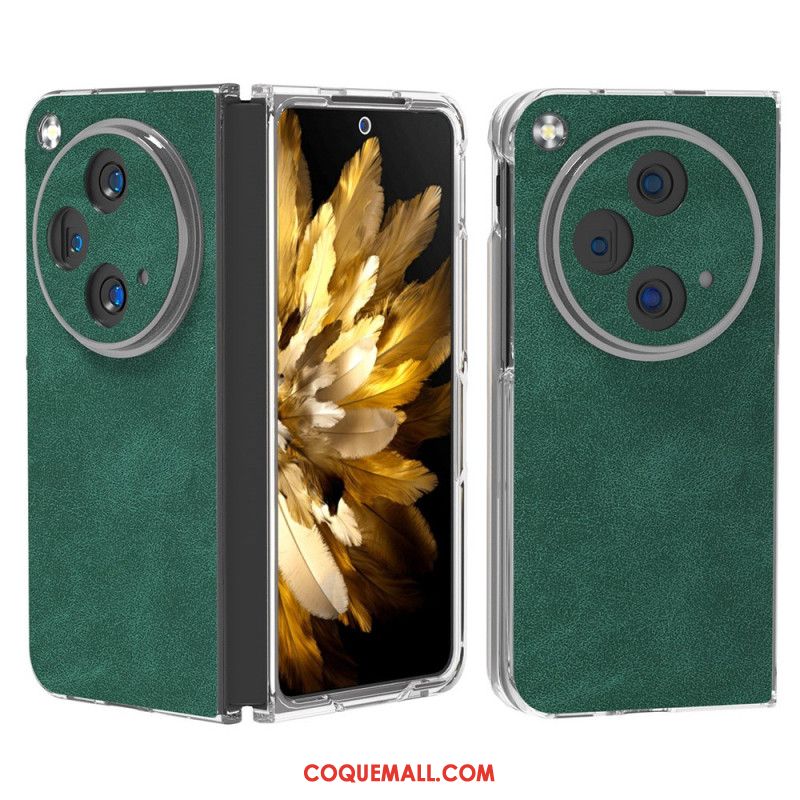 Coque Oppo Find N3 / OnePlus Open Effet Cuir Vintage