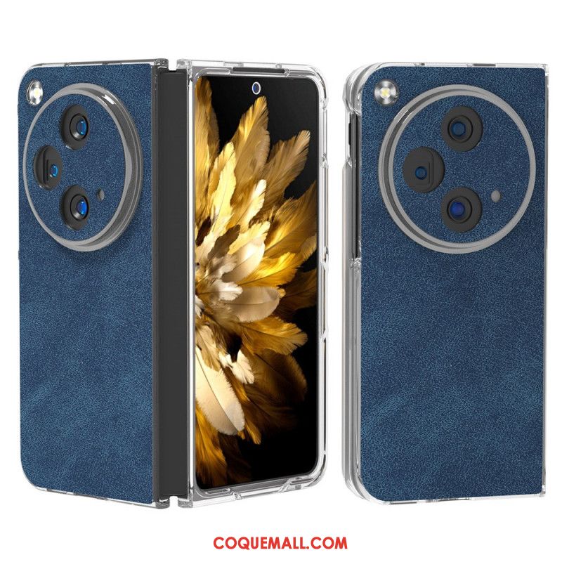 Coque Oppo Find N3 / OnePlus Open Effet Cuir Vintage