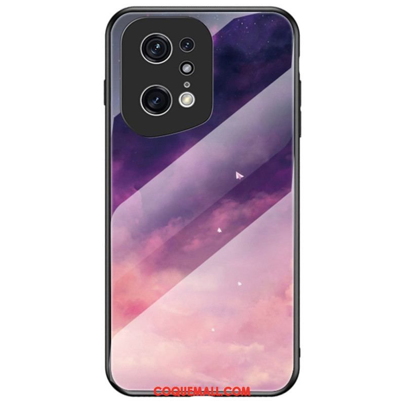 Coque Oppo Find X5 Pro Verre Trempé Marbre