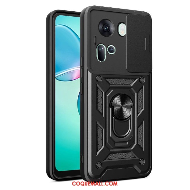 Coque Oppo Reno 11 5G Anneau-Suppport Protecteur Objectif Coulissant