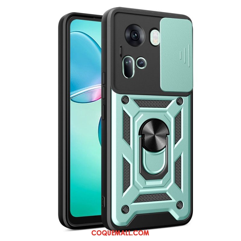 Coque Oppo Reno 11 5G Anneau-Suppport Protecteur Objectif Coulissant