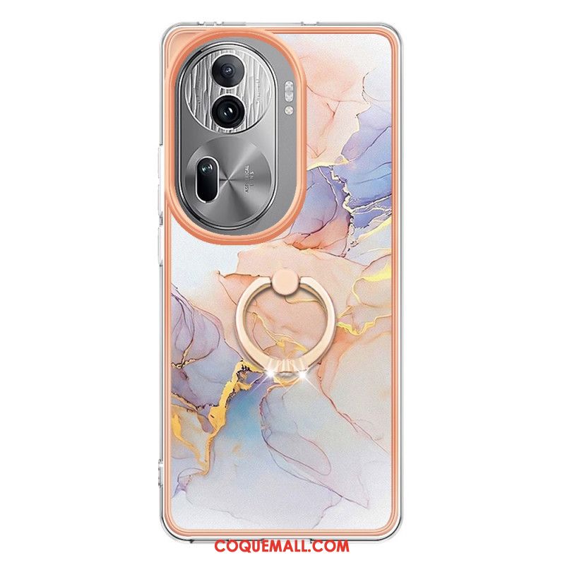 Coque Oppo Reno 11 Pro 5G Anneau-Support Marbre