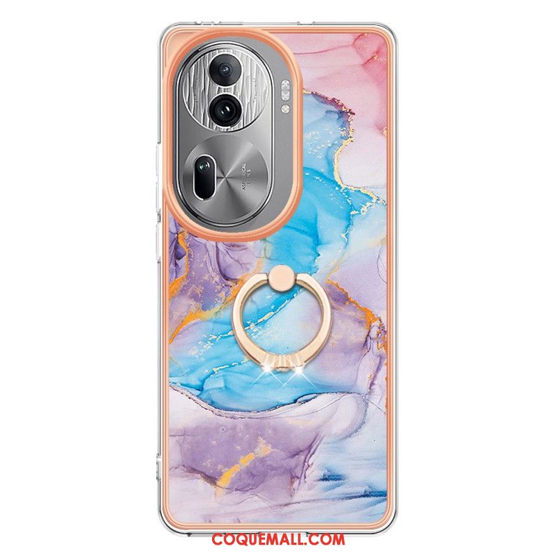 Coque Oppo Reno 11 Pro 5G Anneau-Support Marbre