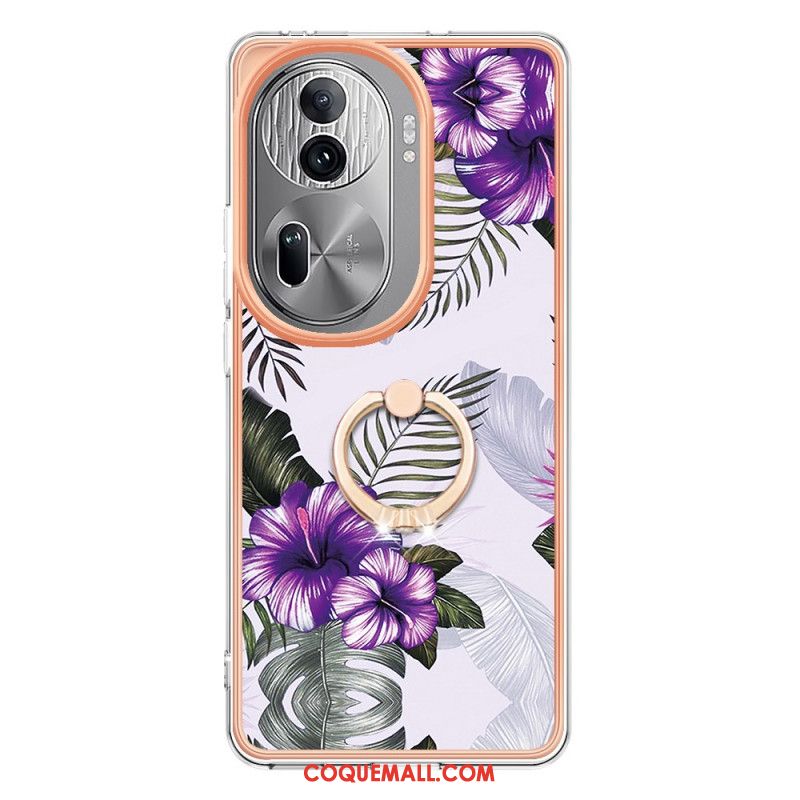 Coque Oppo Reno 11 Pro 5G Anneau-Support Marbre