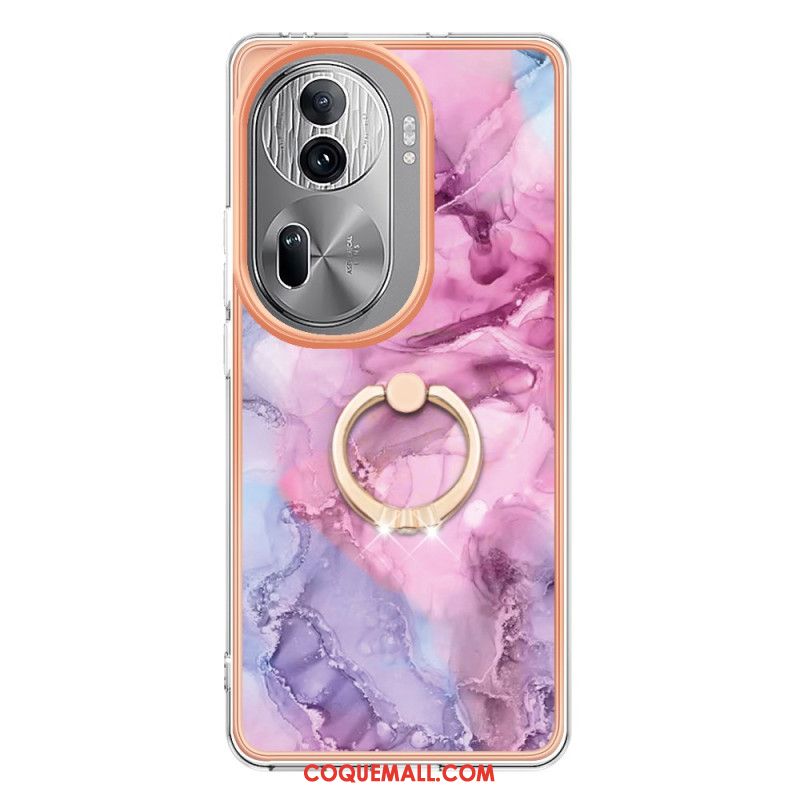 Coque Oppo Reno 11 Pro 5G Anneau-Support Marbre