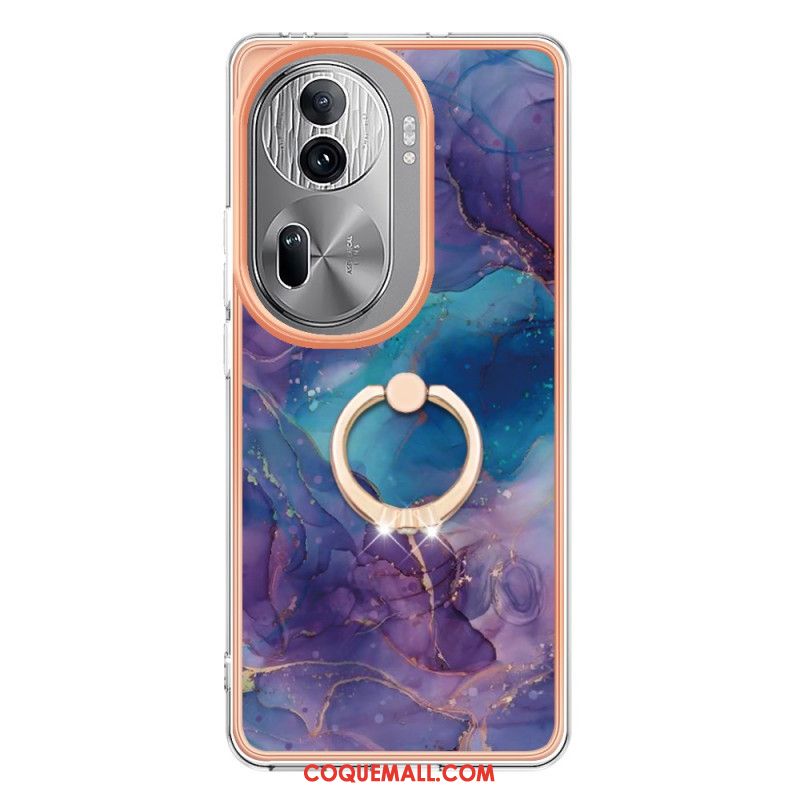 Coque Oppo Reno 11 Pro 5G Anneau-Support Marbre