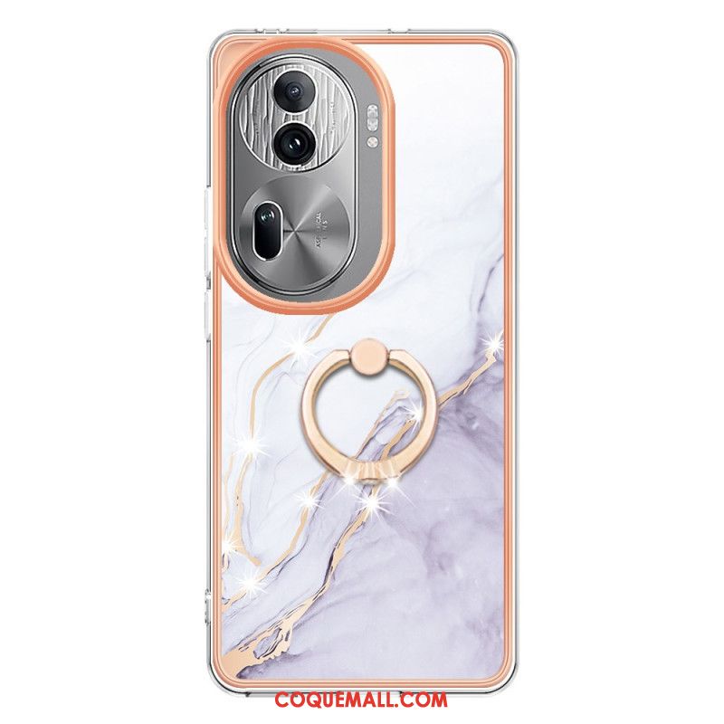 Coque Oppo Reno 11 Pro 5G Anneau-Support Style Marbre