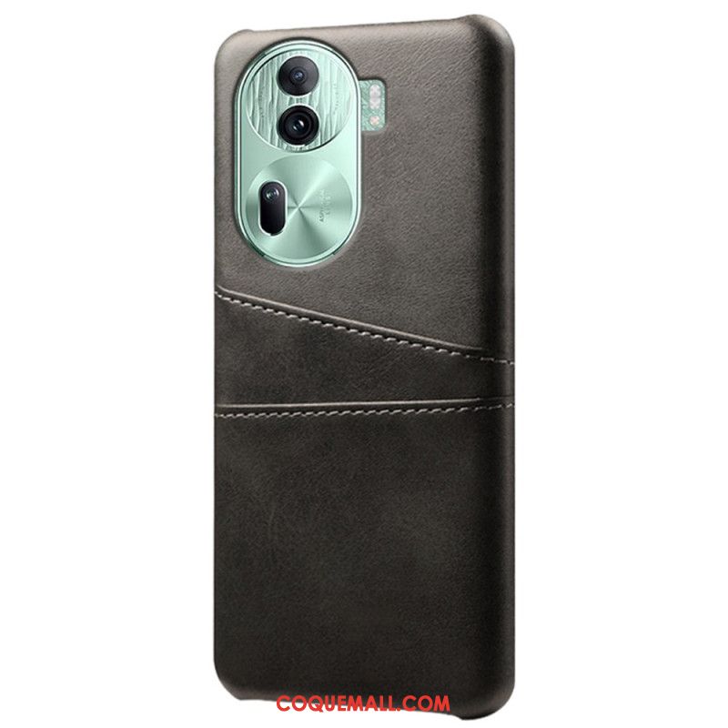 Coque Oppo Reno 11 Pro 5G Effet Cuir Porte-Cartes