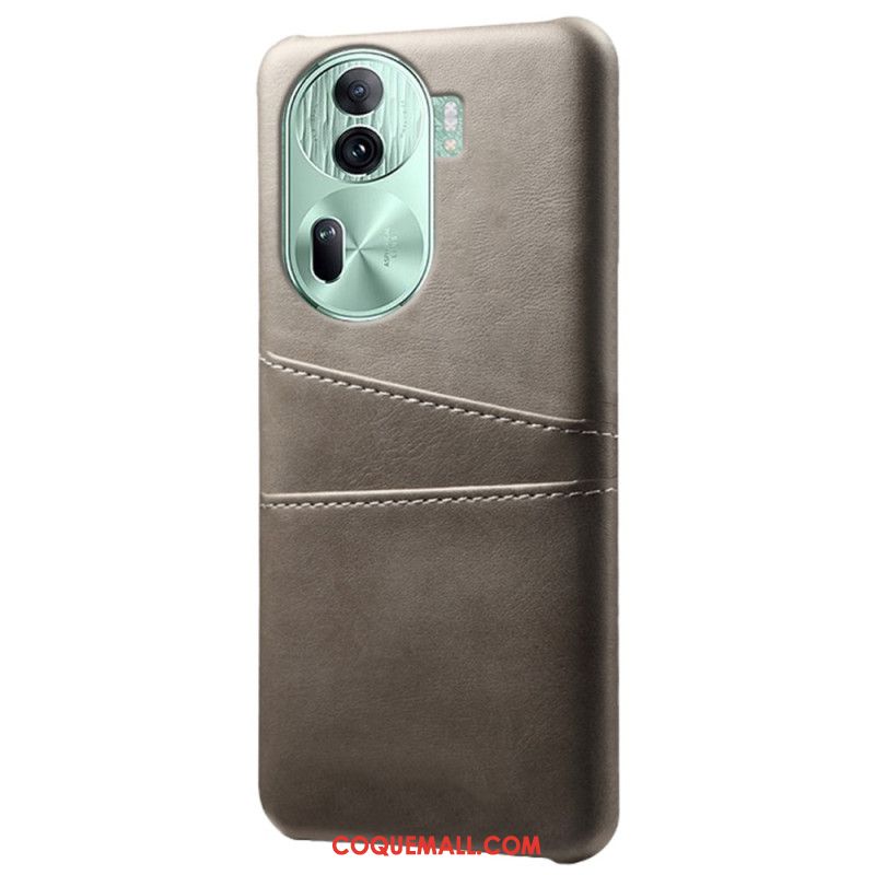 Coque Oppo Reno 11 Pro 5G Effet Cuir Porte-Cartes